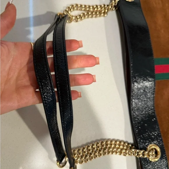 Gucci rajah brown suede tote large - Picture 11 of 14